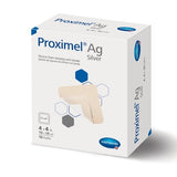 Silver Silicone Foam Dressing Proximel Ag 4x4 inch Square Box of 10