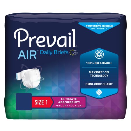 Prevail® Air™ Daily Brief Heavy Absorbency Unisex Adult Diaper