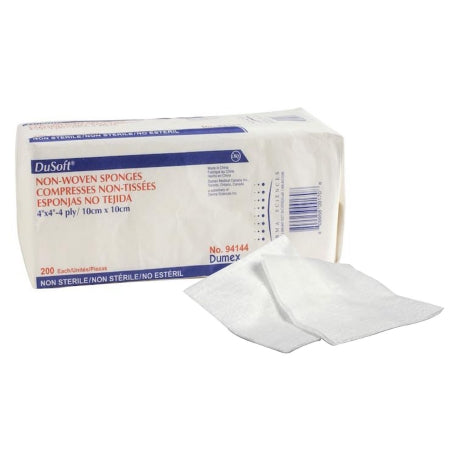 Sponge Dressing McKesson Brand Poly/Rayon Blend 4-Ply 4 X 4 Inch Square Gauze