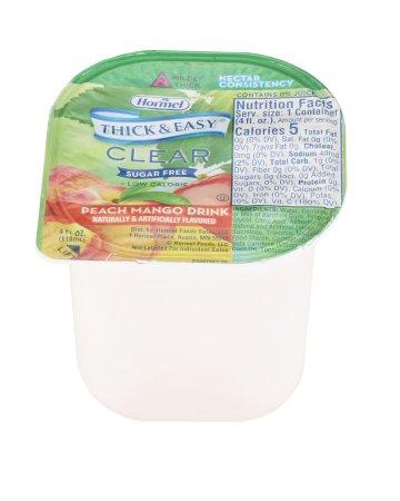 Hormel Thick & Easy Sugar Free Peach Mango Flavor Ready to Use Nectar Consistency - 4oz