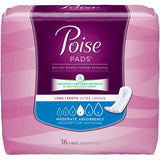 Poise Moderate Absorbency Pads - Long Length - CheapChux