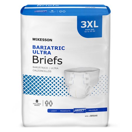 McKesson Mat Body Shape Heavy Absorbency Bariatric Brief