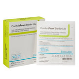DermaRite ComfortFoam 4 X 4 Inch With Border Waterproof Backing Silicone Adhesive Square Sterile