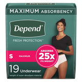 Depend Female Fresh Protection Absorbent Underwear