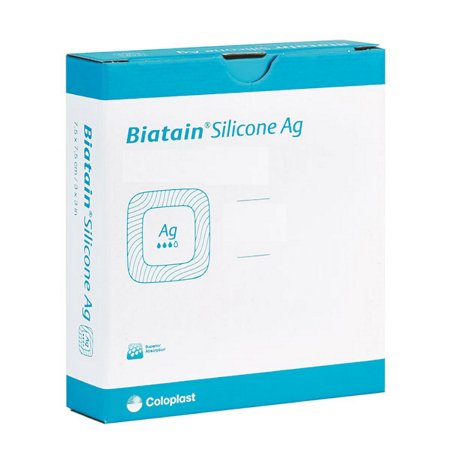 Coloplast Biatain Silver Alginate Ag Sterile Dressing 6 x6 in Bundle of 3