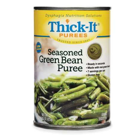 Thick-It Seasoned Green Beans Ready to Use Puree, 15oz cans, Case of 12