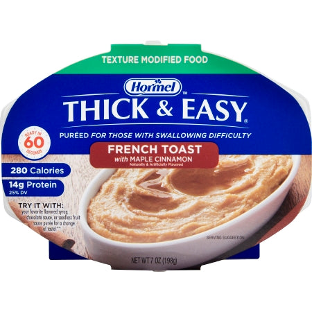 Hormel Thick and Easy Thickened Pureed Maple Cinnamon French Toast 7 oz Case of 7