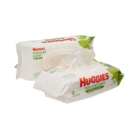 Baby Wipes Huggies Natural Care  Unscented Flip Top Soft Pack