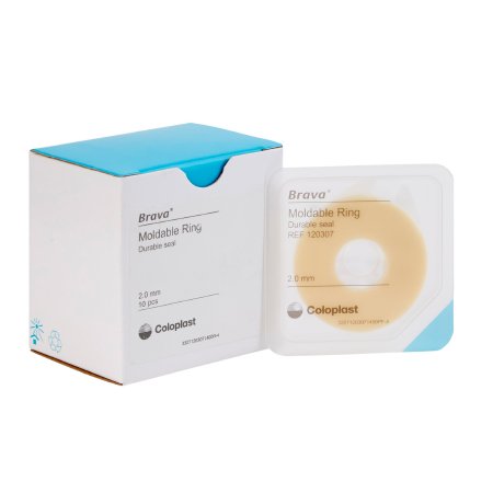 Coloplast Brava Moldable Ostomy Ring 2mm Thick, 2" in Diameter Box of 10