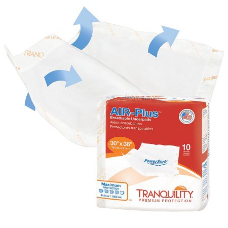 Tranquility AIR-Plus Disposable Underpads - Bed Pad Chux – CheapChux