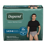 Depend Male Fresh Protection Absorbent Underwear