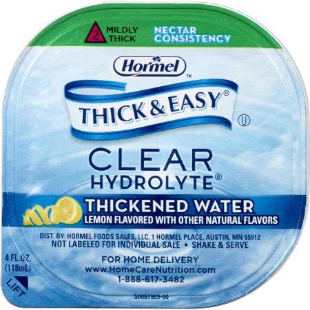 Hormel Thick and Easy Hydrolyte Lemon Flavor Ready to Use Nectar Consistency - 4oz Case of 24