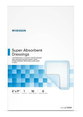 McKesson Super Absorbent Dressing 6x9 Sterile - CheapChux