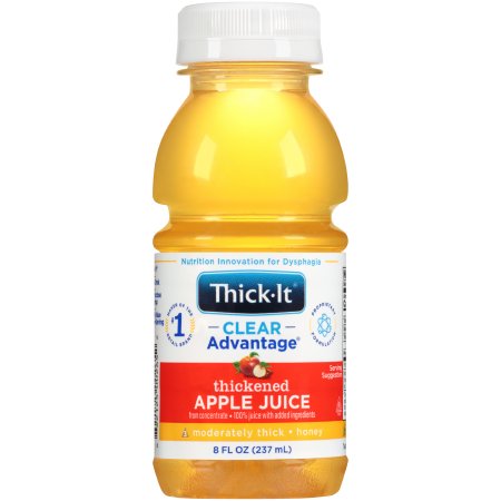 Thick-It Thickened Apple Juice, Honey Consistency, 8oz bottles, Case of 24