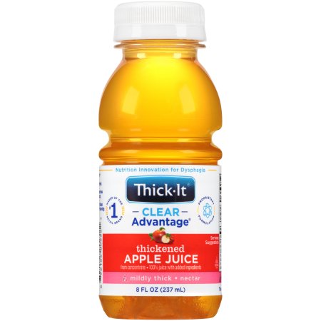 Thick-It Thickened Apple Juice, Nectar Consistency, 8oz bottles, Case of 24