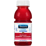 Thickened Beverage Thick-It® Clear Advantage® 8 oz. Bottle Cranberry Flavor Ready to Use Nectar Consistency Case of 24