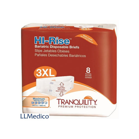 Tranquility Hi-Rise Bariatric Disposable Brief - Adult Diaper - CheapChux